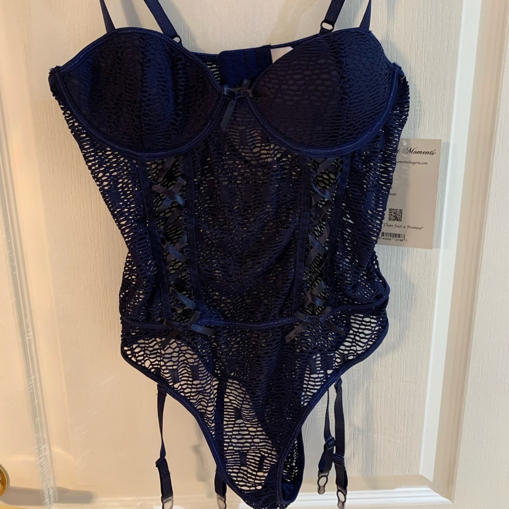 Elegant Moments Lace Teddy - NWT